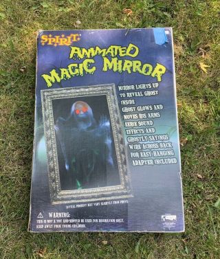 Spirit Halloween Animated Magic Mirror Prop Rare 2010