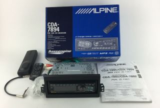 Alpine Cda - 7894 Cd/mp3 Receiver V - Drive 60w Rare