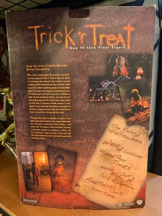 Sideshow Collectibles Trick ' r Treat Sam Halloween Horror 15 