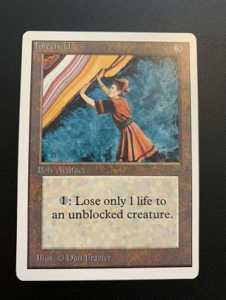 Mtg Unlimited Forcefield Lp/ Pld 1993 Magic The Gathering