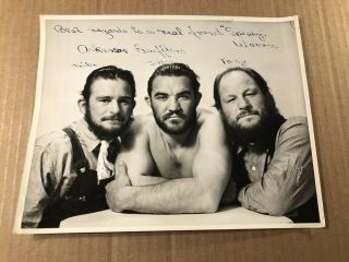 Extremely Rare Very Early Autographed 8/10 Wrestling Photo Ar Scufflers