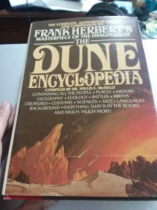 The Dune Encyclopedia By Willis E.  Mcnelly (1984,  Hardcover) - Very Rare