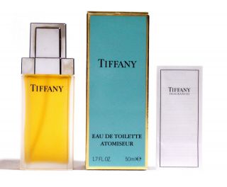 Rare Vintage Tiffany Eau De Toilette / Perfume Spray 1.  7 Oz/ 50 Ml.  Full,