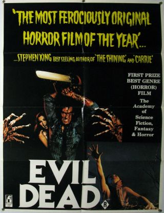 The Evil Dead Bruce Campbell Sami Raimi Classic Horror Rare Aus 1 Sht 1981