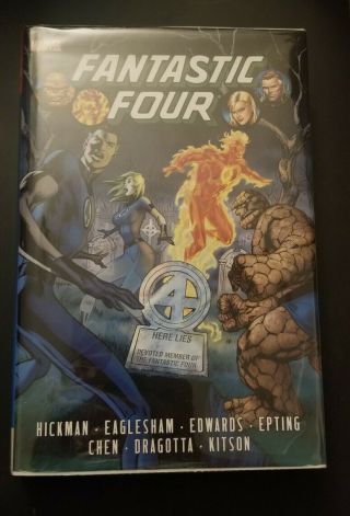 Fantastic Four By Jonathan Hickman Omnibus Vol 1 Hc Hardcover Oop Rare