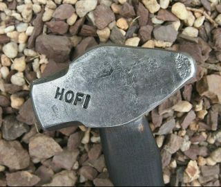 Rare 2.  1lb Forged " Uri Hofi " Blacksmith Cross Pein Knife Hammer Vintage Anvil