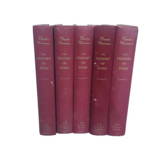 Rare Set The History Of Rome Theodor Mommsen Vol I - V (box C)