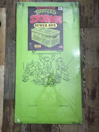Rare Factory Vintage Teenage Mutant Ninja Turtles Sewer Storage Box 1990