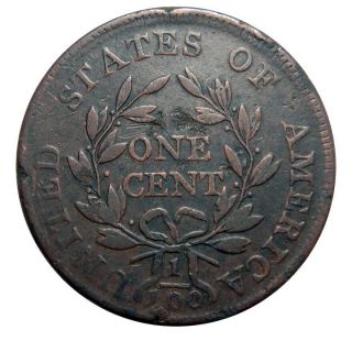 Large Cent/penny 1798 Sheldon 181 Rare Terminal Die State