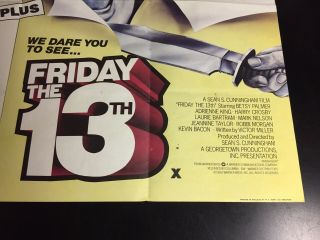 FRIDAY THE 13th/MAD MAX rare UK Quad poster autographed Betsy Palmer 3