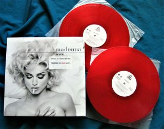 Madonna Fever Promo Vinyl 2 X 12  Red Lp Record Rare Dj Set 1993 Hype Erotica