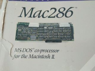 Vintage Macintosh SE AST Research Mac286 Ms - Dos Co Prossessor Card RARE 2
