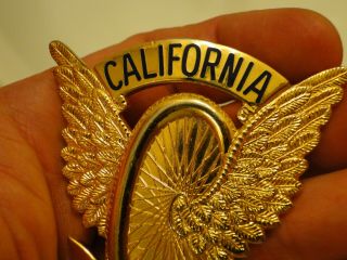 RARE California Highway Patrol Hat Device badge Blackinton early ' 80s 3