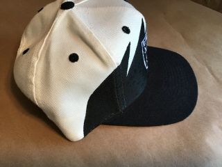Vintage NFL Los Angeles Raiders Sharktooth Snapback Hat 80s Logo Athletic RARE 3