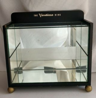 Ultra Rare Vendome Vintage Store Glass Display Case For Rings & Jewelry