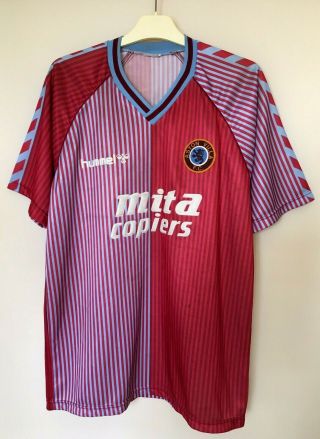 Fc Aston Villa 1987\1989 Home Rare Football Jersey Camiseta Soccer Shirt Vintage