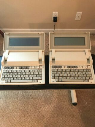 Two - Rare Vintage Hp (110) Portable 45710a Laptop Computers - 1984
