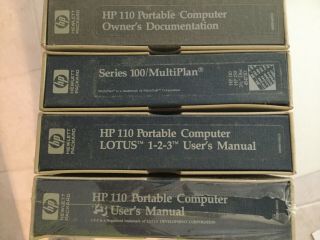 TWO - Rare Vintage HP (110) Portable 45710A laptop computers - 1984 3