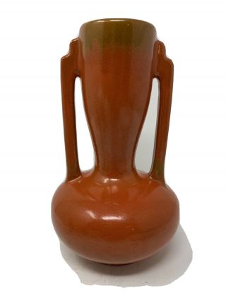 Rare Catalina Island Pottery Toyon Red Indian Vase 9 1/2” California Pottery