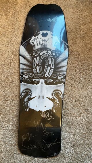 Rare Chester Bennington,  Linkin Park X6 Signed Autographed Skate Board Deck