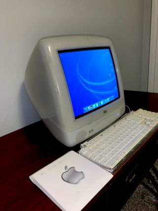 Vintage Apple Imac G3 White,  600 Mhz,  256 Mb Rare With Keyboard
