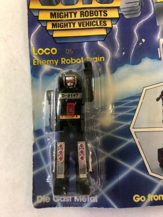 Tonka Go Bots GoBot Loco 05 Enemy Robot Train 1983 MOC 2
