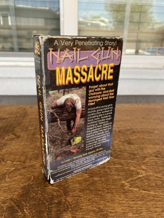 Nail Gun Massacre Rare SOV Horror VHS 3