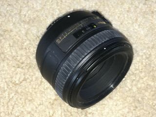 Nikon 50mm f/1.  4 G AF - S prime lens Rarely - 2