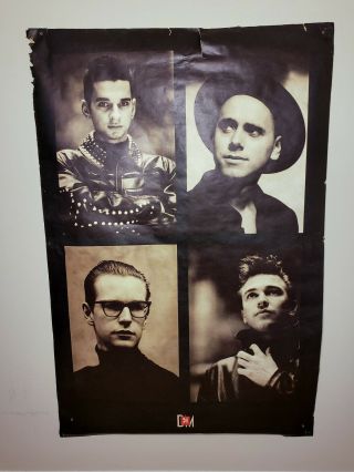 Rare Vintage Depeche Mode Music For The Masses 1988 Official Tour Poster Huge
