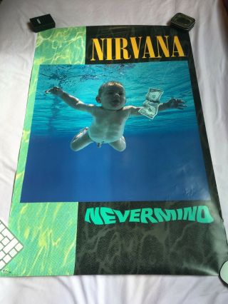 Nirvana - Nevermind 1991 Promo Poster - Sub Pop - Rare