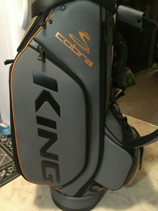 Cobra King Staff Bag Nardo Grey And Orange.  Golf Bag Rare 9/10