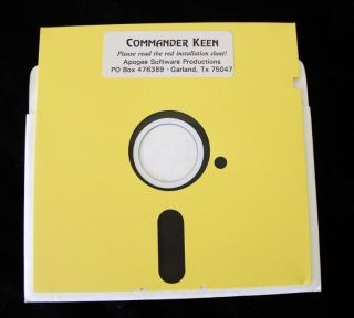 Commander Keen By Apogee 5.  25 " Floppy Disk Pc Dos Rare Video Game (mail Order)