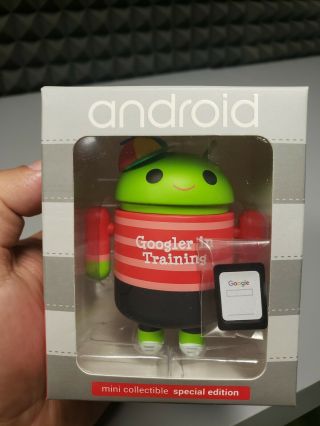 Android Mini Collectible Figurine Google In Training,  Rare.  And