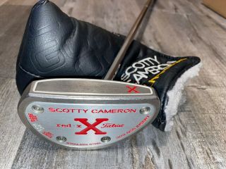 Wow Rare Scotty Cameron Red X X2 Center Shaft Putter,  Headcover,  Scotty Grip