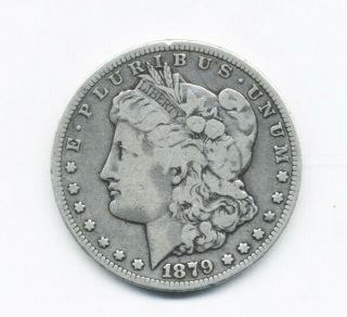 Rare Date 1879 Carson City Morgan Silver Dollar - Affordable Vf