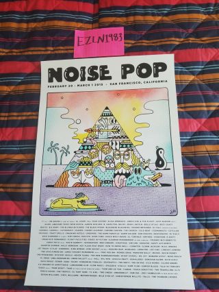 Steven Harrington Noise Pop Festival Poster Print Rare