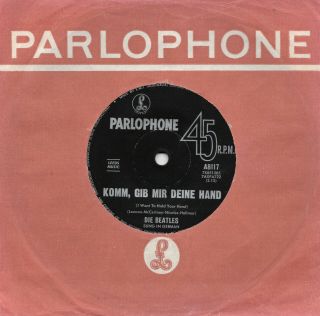 Die Beatles/the Beatles Komm,  Gib Mir Deine Hand Australian 1964 Rare 7 " Single