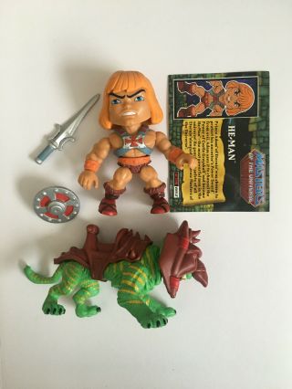 Loyal Subjects He - Man & Battlecat Masters Of The Universe Loose Complete (motu)
