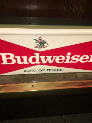 Rare Spanish Version Budweiser 1960’s Beer Light Slim Jim 48” Bud Sign