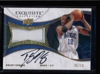 Dwight Howard 2007/08 Ud Exquisite Gold Patch Autograph Auto 05/10 (rare) N2024