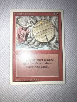 1x Wheel Of Fortune - Nm - Mtg Revised (3rd) Edition Mtg Magic The Gathering