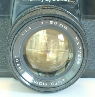 Rare Collectible Mamiya Sekor 2000 DTL 35mm Film Camera with 55mm f1.  4 Lens 3