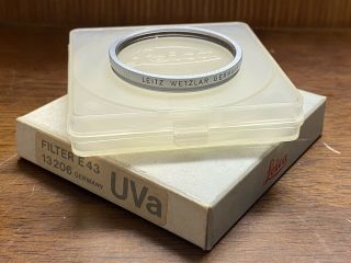 [Very Rare in Box] LEICA LEITZ E43 UVa Protection Filter 13206 From Japan 3