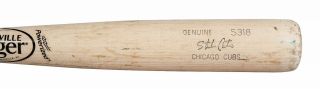 Rare 2015 Starlin Castro Game Louisville Slugger Bat Chicago Cubs PSA DNA 2