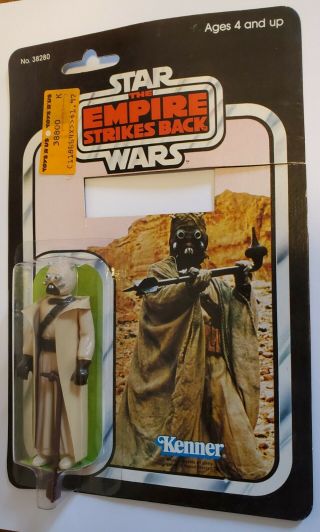 1980 Star Wars Empire Strikes Back Sand People Action Figure On Card Nr Nip