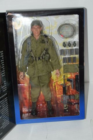 Sideshow Toys Platoon Tom Berenger As Sgt.  Barnes 12 " Figure Nib 1:6