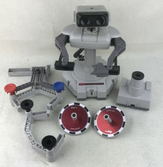 Nintendo Nes R.  O.  B.  Rob The Robot Robotic Operating Buddy Gyromite Rare