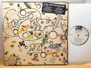 Quite Rare Led Zeppelin Iii 1st Press White Label Dj Promo Mono Vinyl Lp