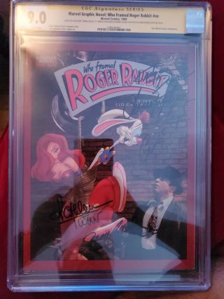 Rare Who Framed Roger Rabbit Graphic Novel Cgc 9.  0 Ss