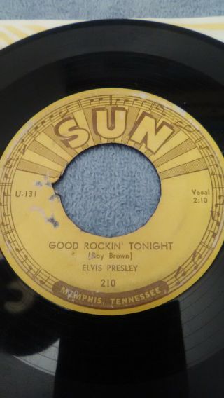 Ultra Rare Elvis Presley Sun Record 210 Good Rockin 